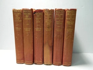 SHERLOCK HOLMES EIGHT VOLUME SET (Set of 6 Only) 1900s RARE 6 Volumes - Picture 1 of 11