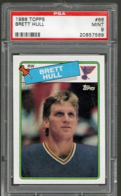 1988-89 Topps Brett Hull PSA 9 #66 St. Louis Blues - Image 1 of 2