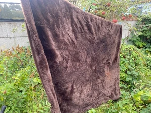 NEXT ARTIC FAUX FUR SOFA/BED THROW-CHOCOLATE BROWN-150x200cm(59"x79")NOT PERFECT - Picture 1 of 14
