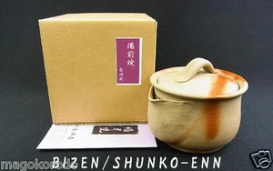 o4844, japonés, artículos Bizen, SHUNKO-ENN, tetera Hidasuki tipo HOUHIN. - Imagen 1 de 6