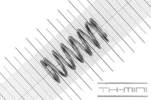 Druck-Feder 2mm angelegt 21x45mm 10,4kg Spiral Edel-stahl rostfrei Metall - Bild 1 von 1