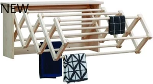 Pennsylvania Woodworks Extra Large Wall Clothes Drying Rack,New - Picture 1 of 6