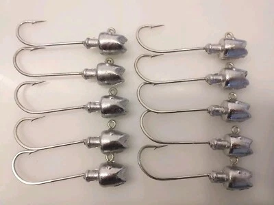 10 Stück Jigköpfe 7/0 Mustad  75gr.  Hot Lips, Norwegen, Dorsch, Köhler, Pollack - Bild 1 von 3