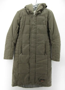 G Star Raw Jacket Women Medium Green Parka 3301 Military Padded Coat Army Puffer - Picture 1 of 15