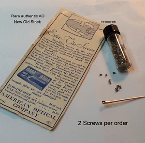 American Optical Antique Ever-Tite Temple Hinge Screws - Bild 1 von 4