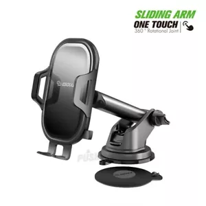 Easy One Touch Dashboard & Windshield Universal Car Mount Phone Holder - Picture 1 of 8