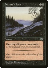 Nature's Ruin Portal NM Black Uncommon MAGIC THE GATHERING MTG CARD ABUGames