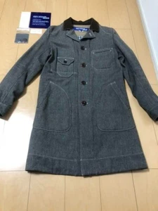 JUNYA WATANABE MAN chester Jacket Coat men Size S gray elbow patch - Picture 1 of 7