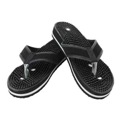 Daiwa Felicity Accu Step Sandals Y Strap Acupressure Nodules Magnetic Therapy - Image 1 of 4