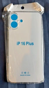 Slim Clear Case for iPhone 16 Plus - Shockproof, Transparent Cover - Picture 1 of 2