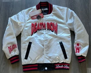 Death Row Records White Satin Jacket NWT Size YOUTH S Headgear Classics Hip Hop - Picture 1 of 4