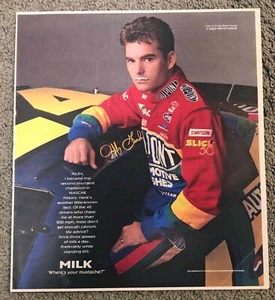 Got Milk? 1997 Vintage Print Ad - Jeff Gordon - Picture 1 of 1