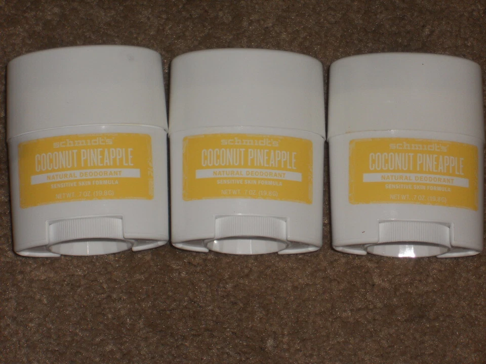 6 PC Schmidt's Coconut PineappleDeodorant Sensitive Skin Formula 0.7 oz (6 Pack)
