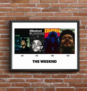 The Weeknd Discography Multi Album Cover Art Poster Print Fathers Day Gift - Picture 1 of 12