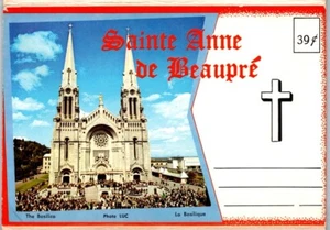 Ste-Anne De Beaupre Quebec Canada, Vintage Chrome Folder Postcard, 14 Views - Picture 1 of 15