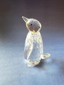 Pinguino cristallo argento Swarovski vintage ritirato grande regalo da collezione - Foto 1 di 6
