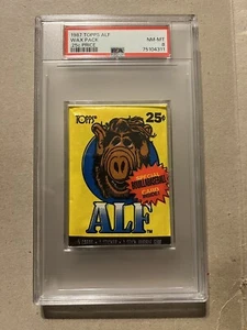 1987 TOPPS ALF SERIE 1 CONFEZIONE CERA NON APERTA PSA 8 SHOW TV BOUILLABASEBALL LOW POP - Foto 1 di 2
