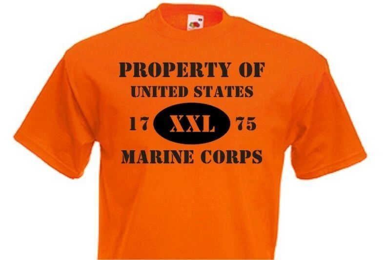 Camiseta Propiedad del Cuerpo de Marines de los Estados Unidos Ejército de los Estados Unidos USMC Entrenamiento -5X - Imagen 1 de 1
