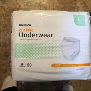 McKesson Classic Adult Underwear, Pull On Large Light Absorbency, Bag of 18 - Picture 1 of 1