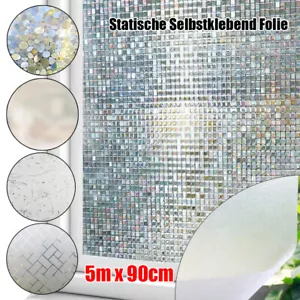 FENSTERFOLIE SELBSTHAFTEND MILCHGLASFOLIE SICHTSCHUTZFOLIE BLICKDICHT STATISCH - Bild 1 von 18