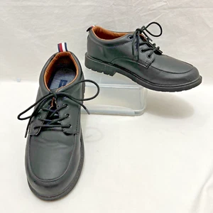 Tommy Hilfiger James Robbie Jugend Jungen Schuhe Gr. 4 Schwarz Schnürschuhe Kleid Schule Neu - Bild 1 von 8