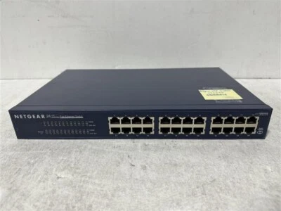 NETGEAR(JFS524) 24-Port Fast Ethernet 10/100 Unmanaged Switch / No Charger - Image 1 of 4
