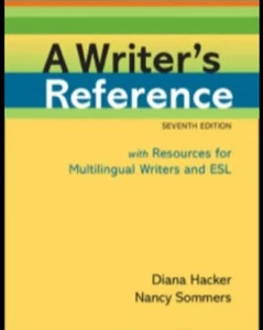 Writer's Reference: A Writer's Reference by Diana Hacker and Nancy Sommers... - Picture 1 of 1