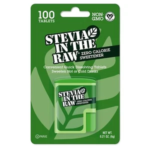 Stevia In The Raw Tab Zero Calorie Natural Sweetener Sugar Substitute, 100 Count - Picture 1 of 6