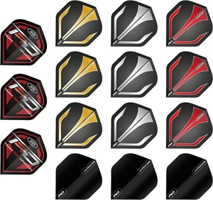 5 Sets (15) verschiedene Dart Flights - Red Dragon gemischt - Standard - extra dick - Bild 1 von 3