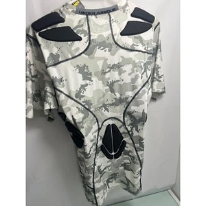 Under Armour Men Compression Base layer Shirt 5-Pad Camo Football L Large XL New - Picture 1 of 5