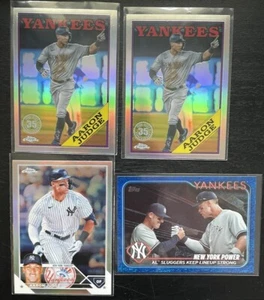 2023 Topps Chrome Aaron Judge Refractor 4 Card Lot Mvp New York Yankees - Bild 1 von 8
