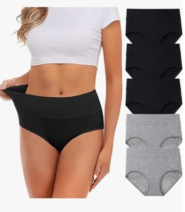 Womens Underwear, Cotton Mid Waist No Muffin, Brief Panties Sz XL Multipack - Picture 1 of 6