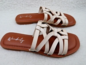 Wunderbare beige Avery Damen-Riemchensandalen Größe 7,5 - Bild 1 von 6