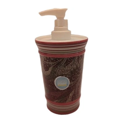 Martha Stewart Everyday Persian  Paisley Pink Soap/Lotion Dispenser *NEW* - Image 1 of 4
