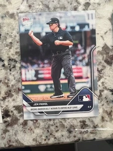 2025 TOPPS NOW MLB CARD 1st WOMAN UMPIRE IN MLB JEN PAWOL #MLBJP - Picture 1 of 1