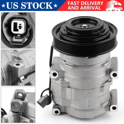 Compressor AC A/C para Honda Accord Pilot Acura MDX TL 2003-2008 3.5L CO 10736C - Imagem 1 de 4