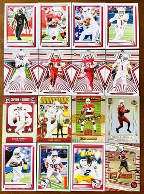 2025 Arizona Cardinals LOT 16 CARDS Harrison Jr RC Will RC Kyler Kurt WarnerHOLO - Image 1 of 4