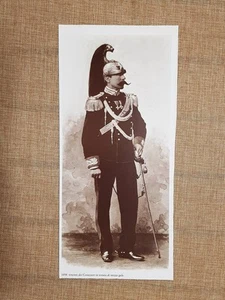 1898 Tenente dei Corazzieri in mezza gala carabiniere a cavallo grande uniforme - Picture 1 of 2