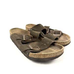 Birkenstock Arizona Sandals Brown Suede Leather Sandal Size 40 W9 M7 - Picture 1 of 10