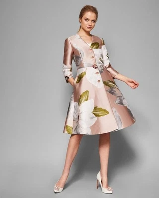 Ted Baker Ottie Chatsworth Bloom  Women's Dress Coat Size 1 BNWT - Image 1 of 4