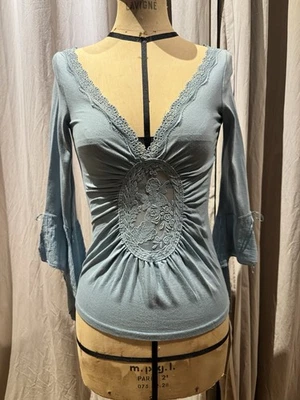 Ann Ferriday RARE Vtg Angel Top S   - Image 1 of 4