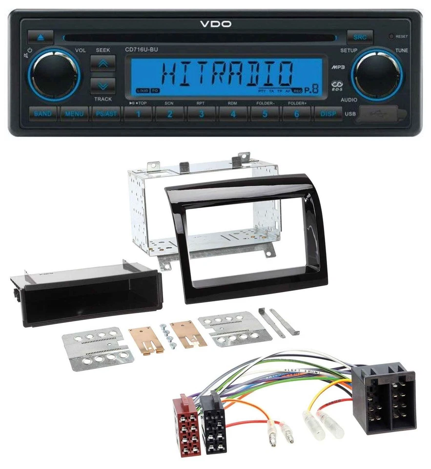 VDO AUX MP3 1DIN CD USB Autoradio für Peugeot Boxer Citroen Jumper Fiat Ducato 1 - Bild 1 von 4