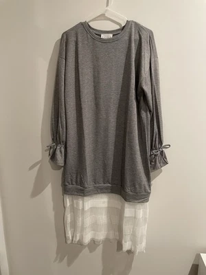 Hayden длинный свитер платье с тюль кружевной деталь размер средний новый - Изображение 1 из 4