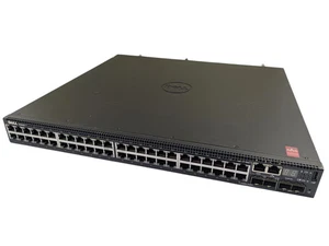 Dell Networking N3048P 48-Port 1GbE PoE+ 2xSFP+ 10GbE Switch Used Tested Bracket - Picture 1 of 3
