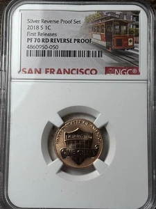 2018-S 1c Lincoln Shield Cent NGC Reverse PR-70 First Releases - Picture 1 of 3