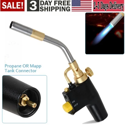 Kit de tocha de propano partida gatilho soldagem brasagem solda encanamento mapa gás - Imagem 1 de 4