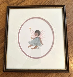 P. Buckley Moss "Little Angel" nummeriert gerahmt doppelt mattiert Offset Lithographie - Bild 1 von 8