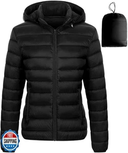 Chrisuno Puffer Jacket Womens Quilted Puffy Jackets Women's Packa - Picture 1 of 5