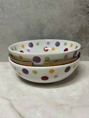 Simple Addition Lunares Mimado Chef - Juego de (2) Tazones Redondos Pequeños de Lunares con Caja Foto 1 de 4