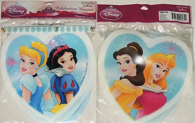 BANNER CUMPLEAÑOS "PRINCESS PARTY" DE CUENTOS DE HADAS DE PRINCESA DISNEY 8 pies L FIESTA  Foto 1 de 2